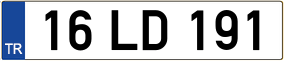 Trailer License Plate